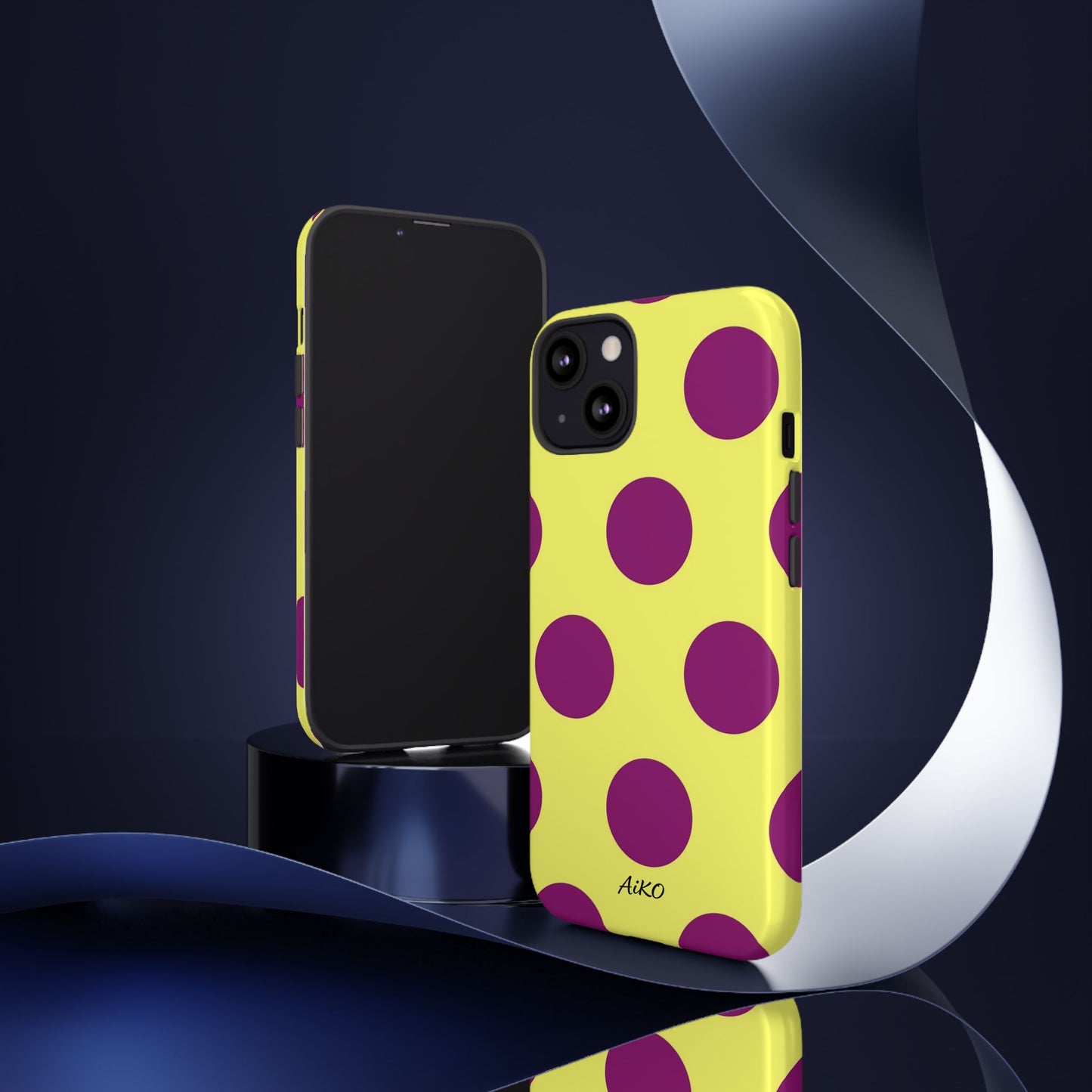 Polka Dots (Yellow & Purple)
