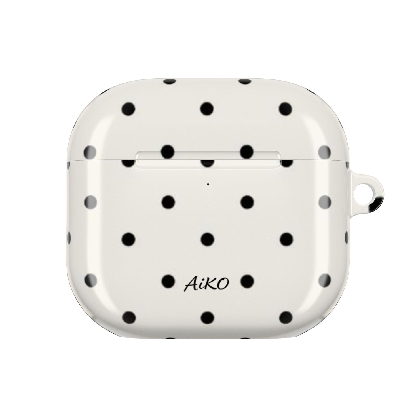 Polka Dot ( White and Black) AirPods Cases