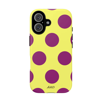 Polka Dots (Yellow & Purple)
