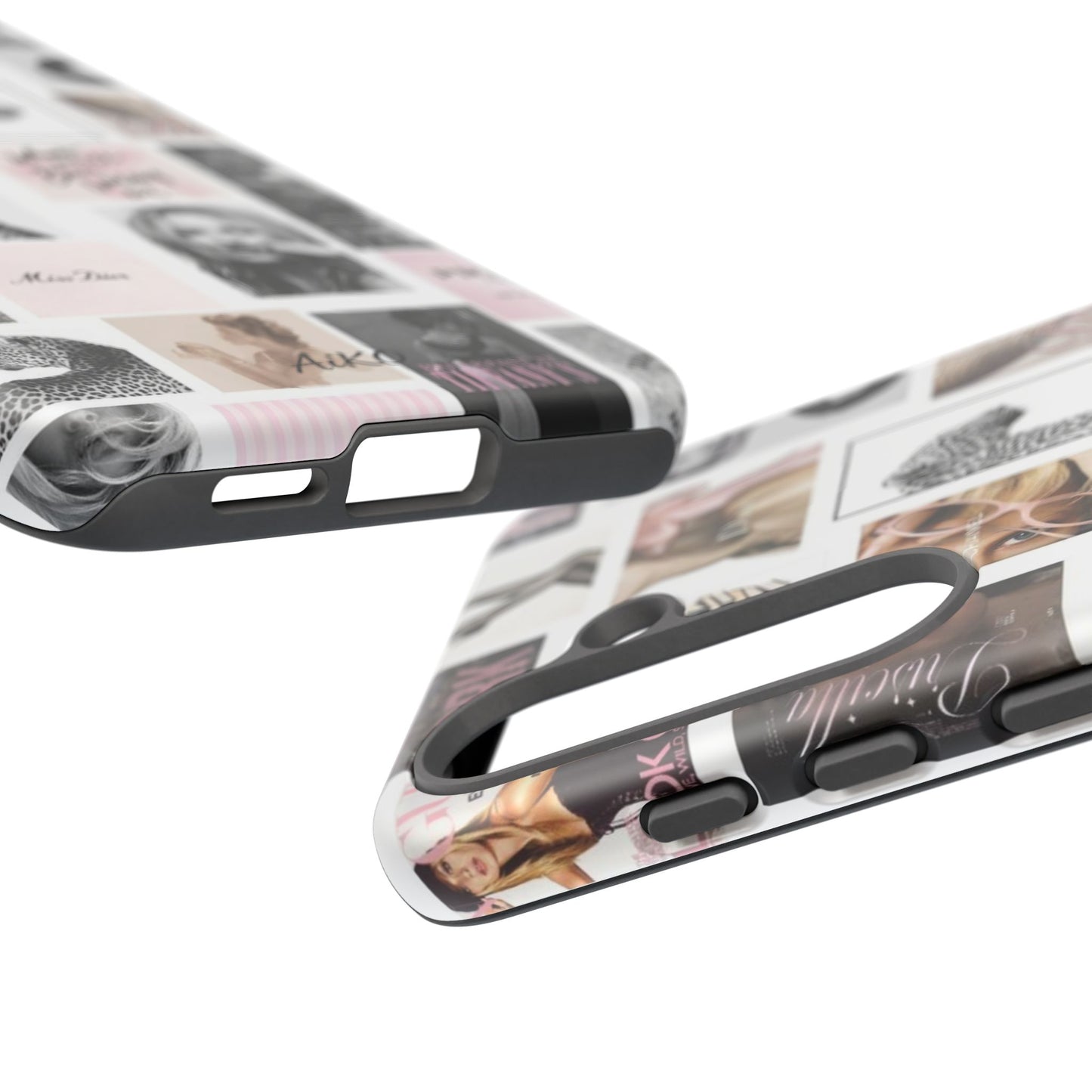 Fashion Collage Phone Case — Pink Vogue Magazine Aesthetic Tough Case