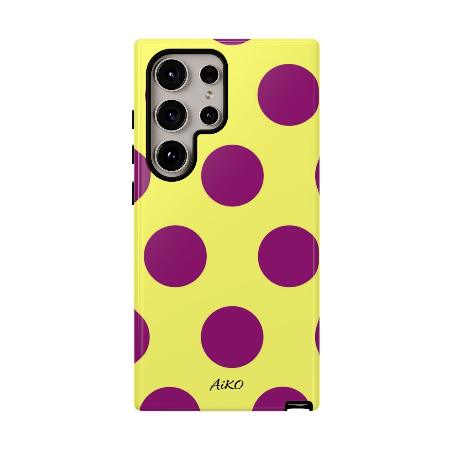 Polka Dots (Yellow & Purple)