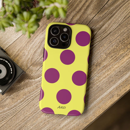 Polka Dots (Yellow & Purple)
