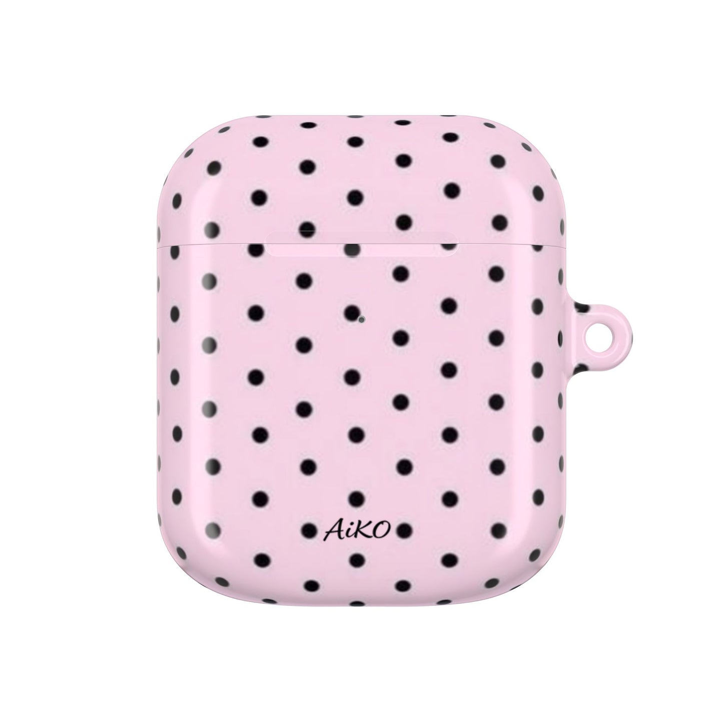 Polka Dot ( Pink and Black) AirPods Cases
