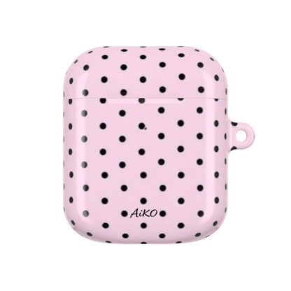 Polka Dot ( Pink and Black) AirPods Cases