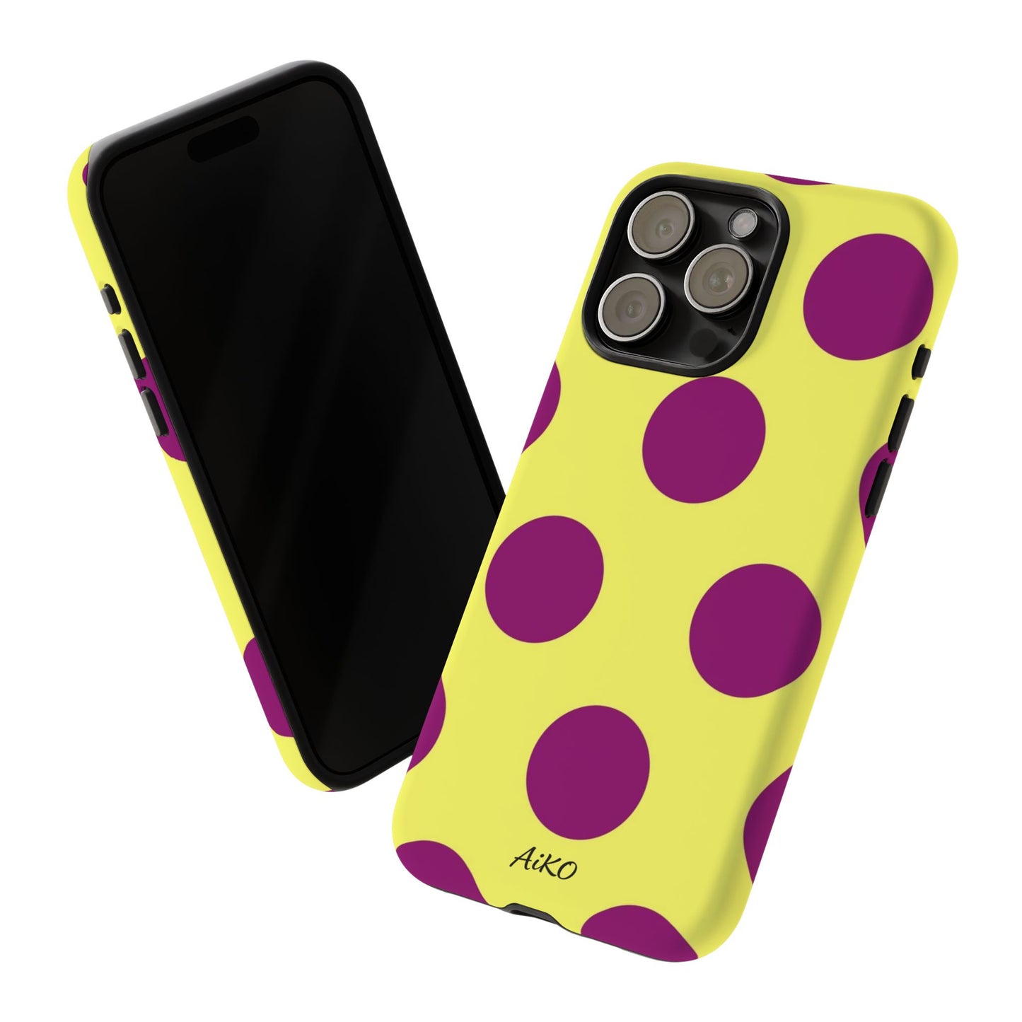 Polka Dots (Yellow & Purple)
