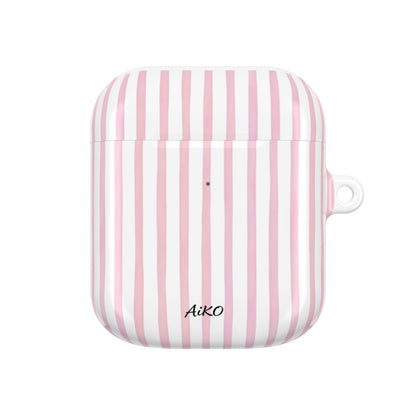 Blush Stripes AirPods Cases