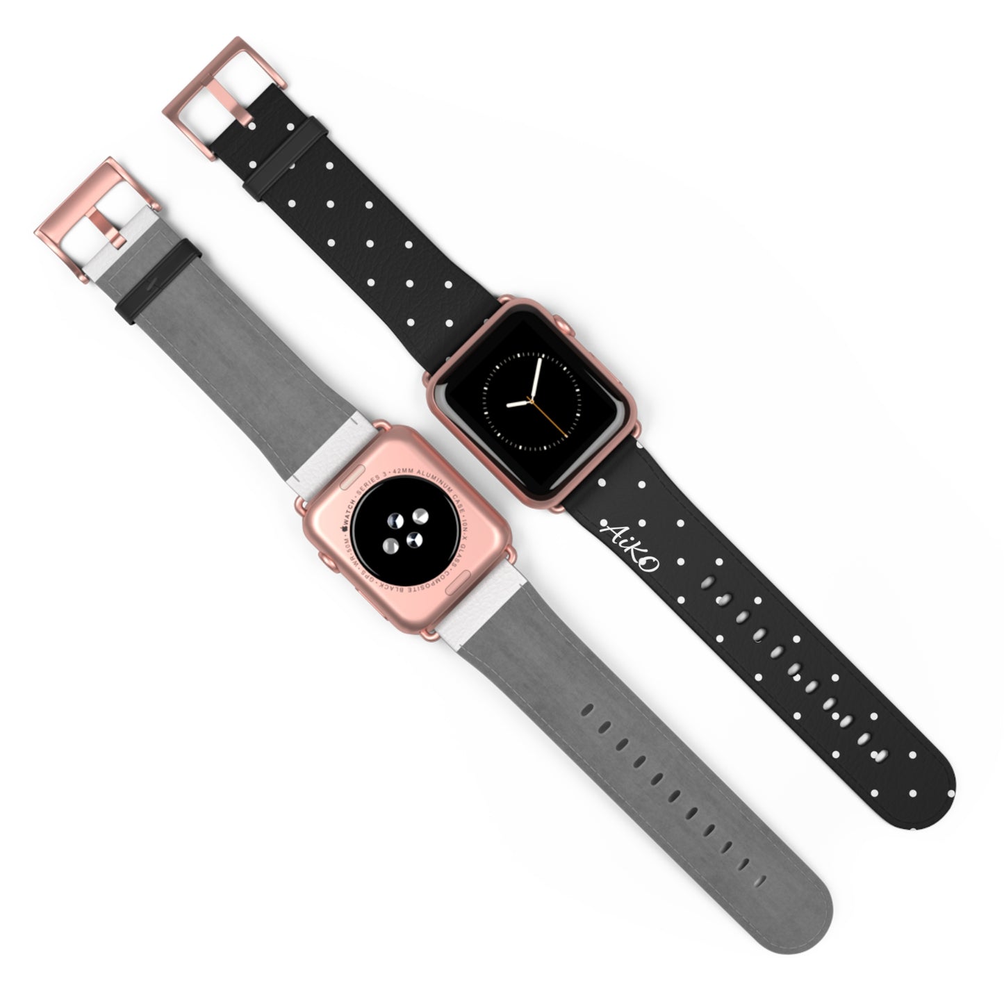 Polka Dot ( Black and White) Apple Watch Band