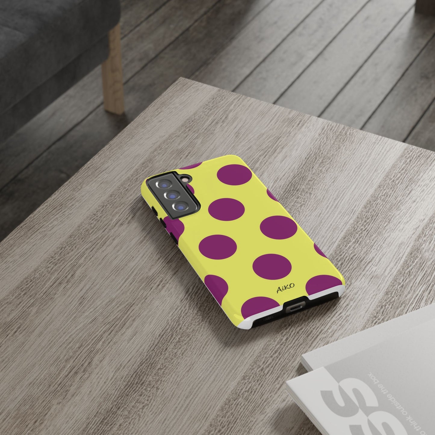 Polka Dots (Yellow & Purple)