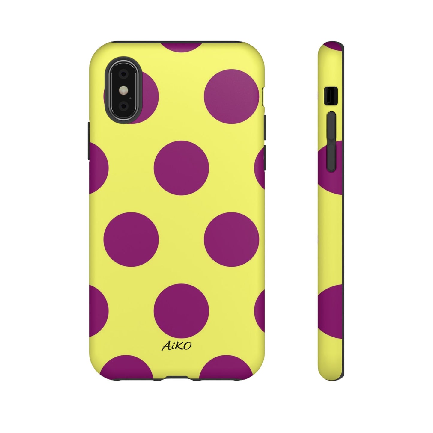 Polka Dots (Yellow & Purple)