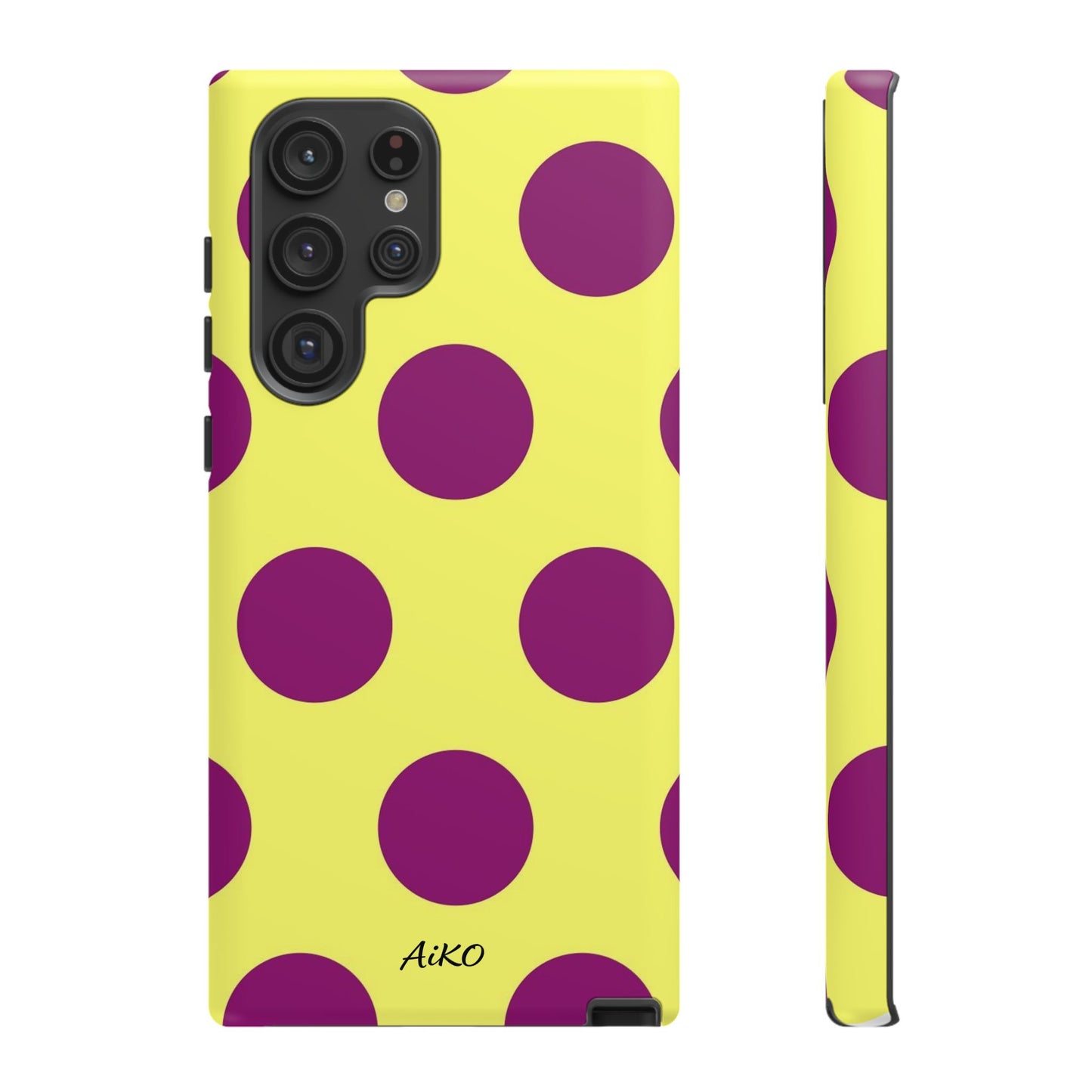 Polka Dots (Yellow & Purple)