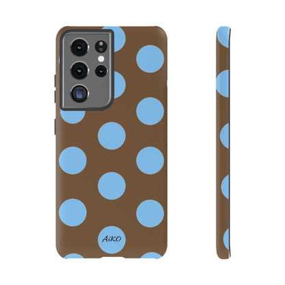 Polka Dots (Blue & Brown)