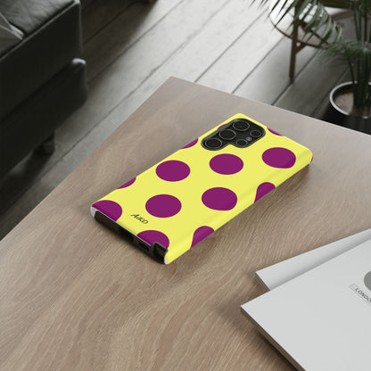 Polka Dots (Yellow & Purple)
