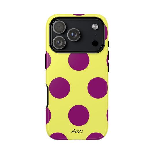 Polka Dots (Yellow & Purple)