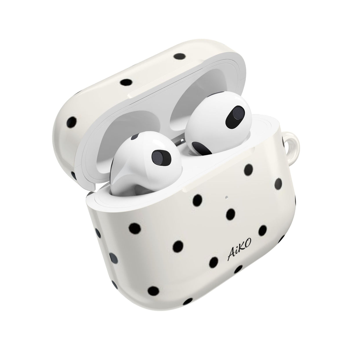 Polka Dot ( White and Black) AirPods Cases