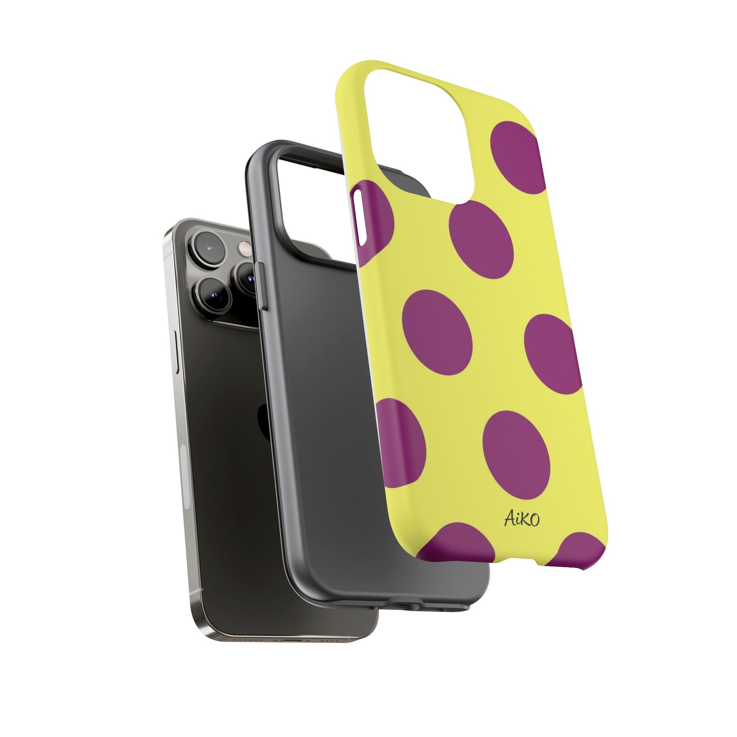 Polka Dots (Yellow & Purple)