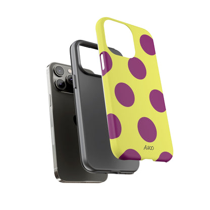 Polka Dots (Yellow & Purple)