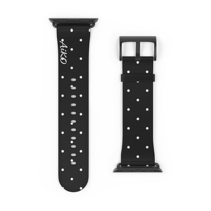 Polka Dot ( Black and White) Apple Watch Band