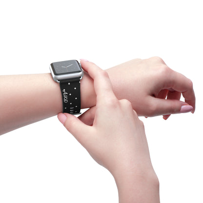 Polka Dot ( Black and White) Apple Watch Band