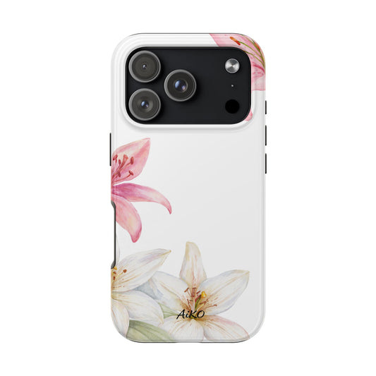 Floral Lily Tough — Pink & White