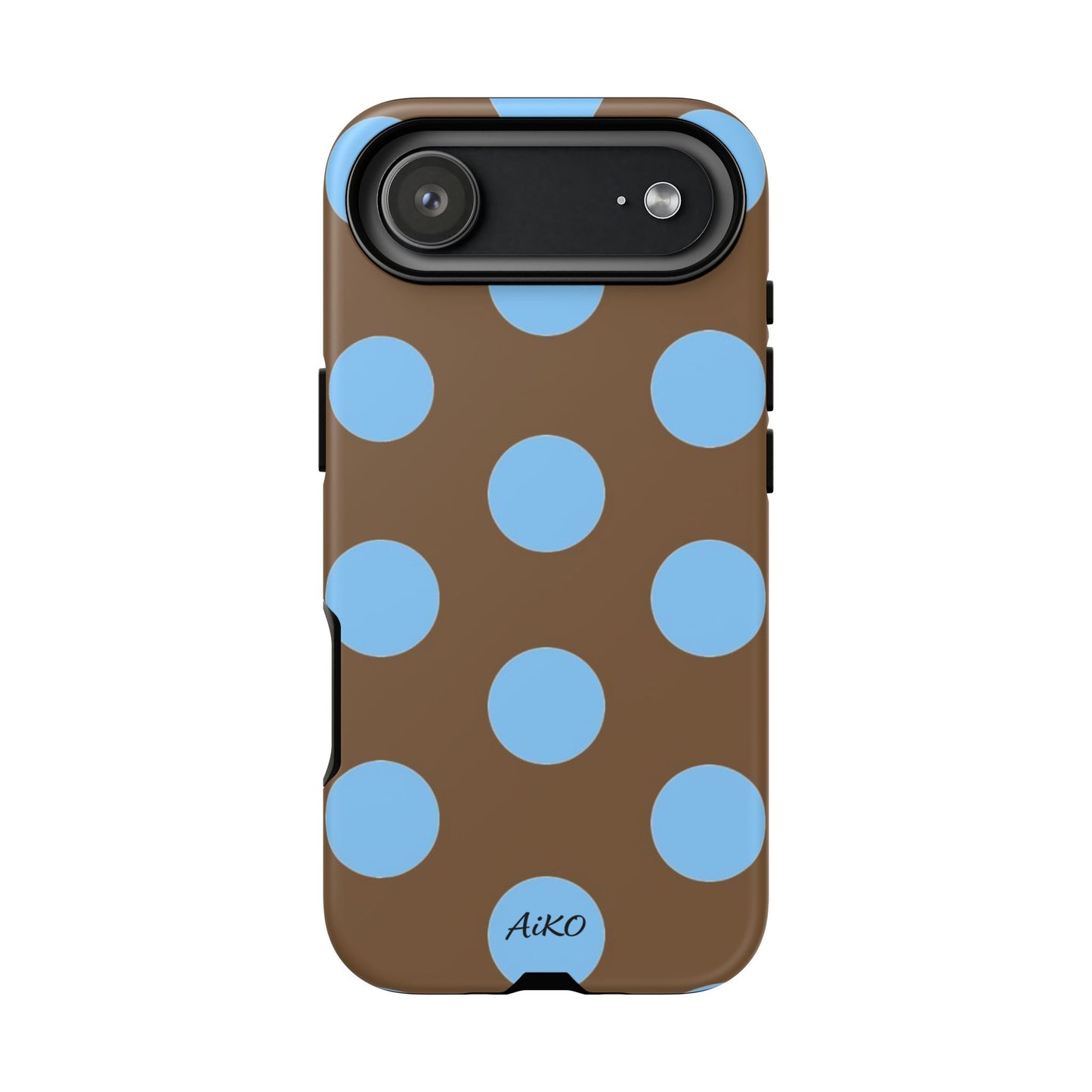 Polka Dots (Blue & Brown)