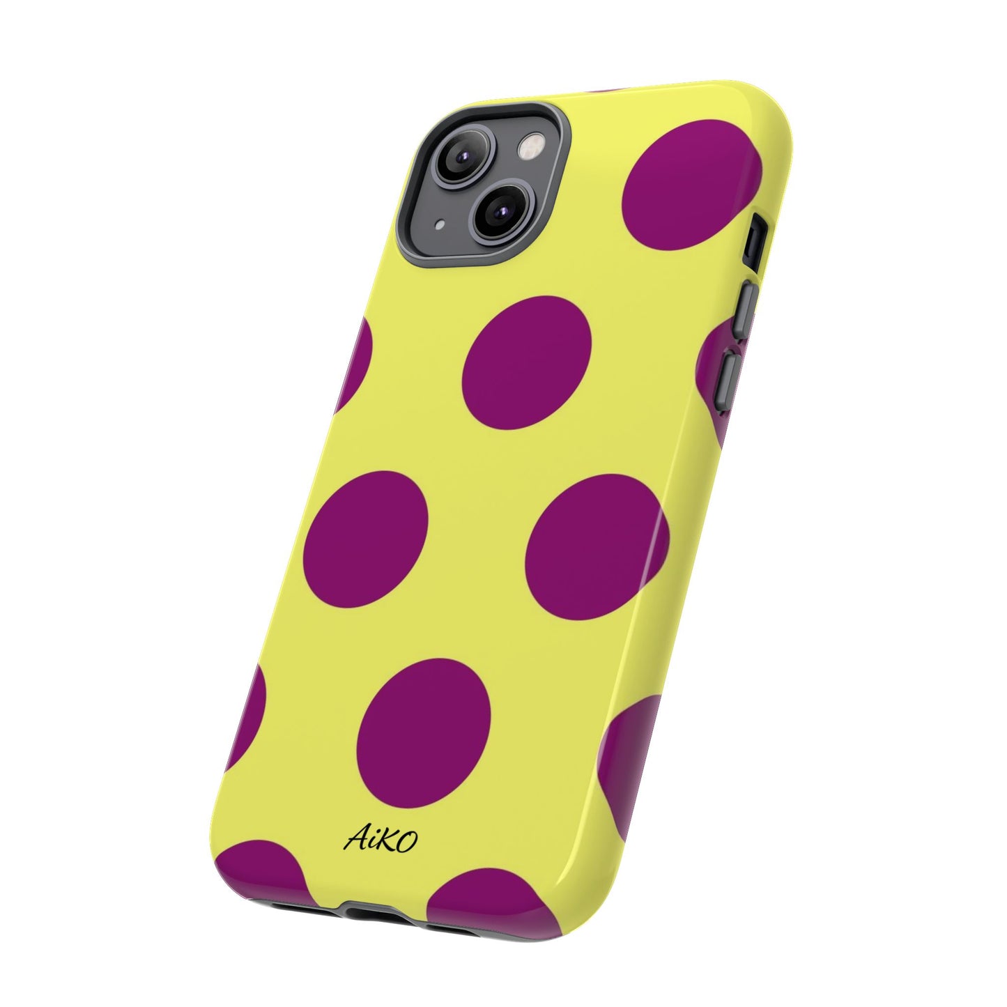 Polka Dots (Yellow & Purple)