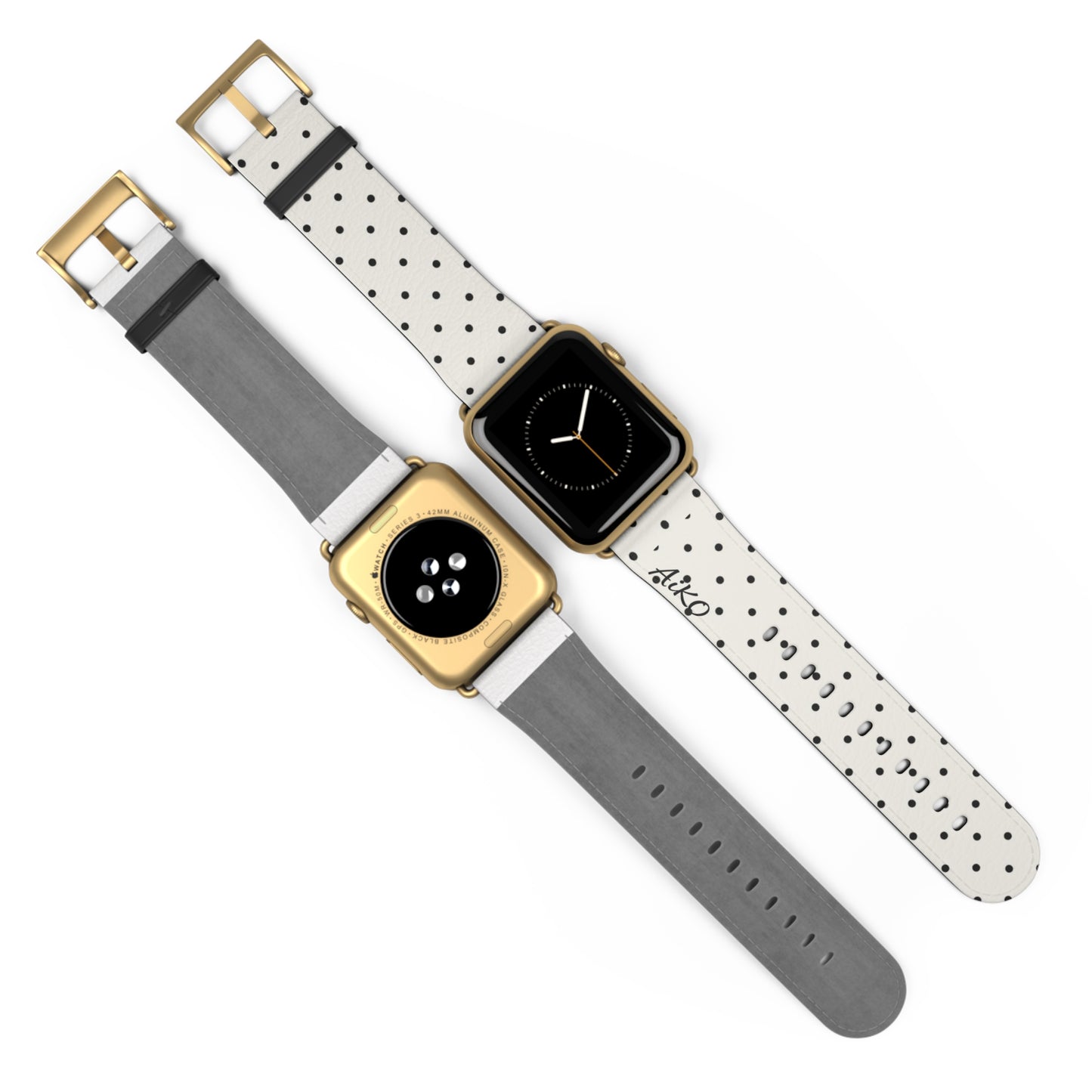 Polka Dot ( White and Black) Apple Watch Band
