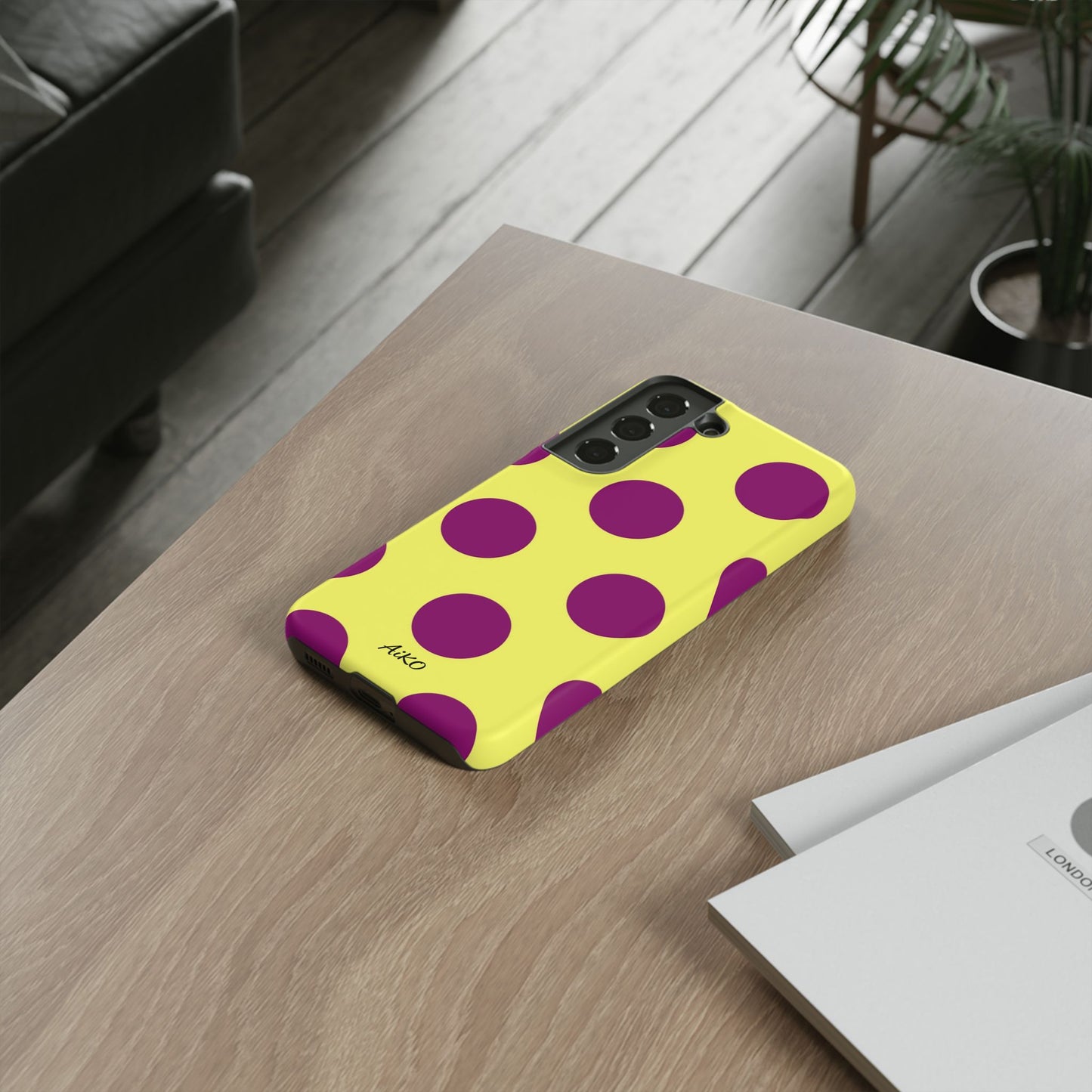 Polka Dots (Yellow & Purple)