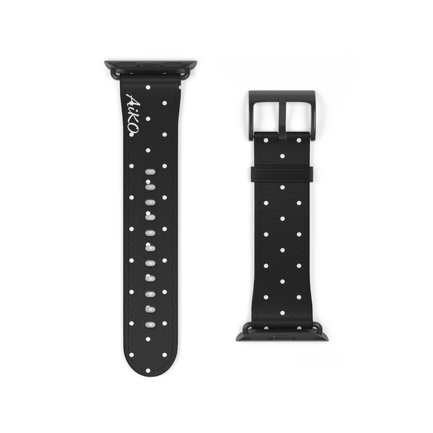 Polka Dot ( Black and White) Apple Watch Band