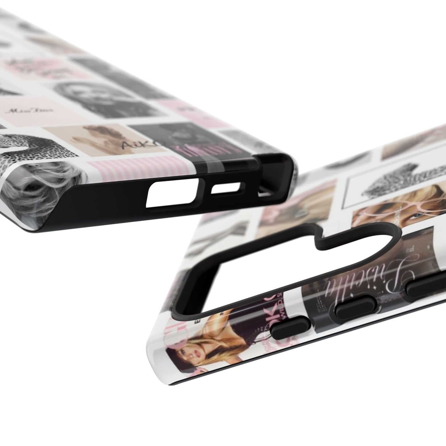 Fashion Collage Phone Case — Pink Vogue Magazine Aesthetic Tough Case