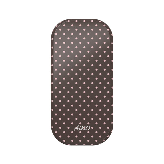Baby Dots (Brown and Pink)-Click-On Grip