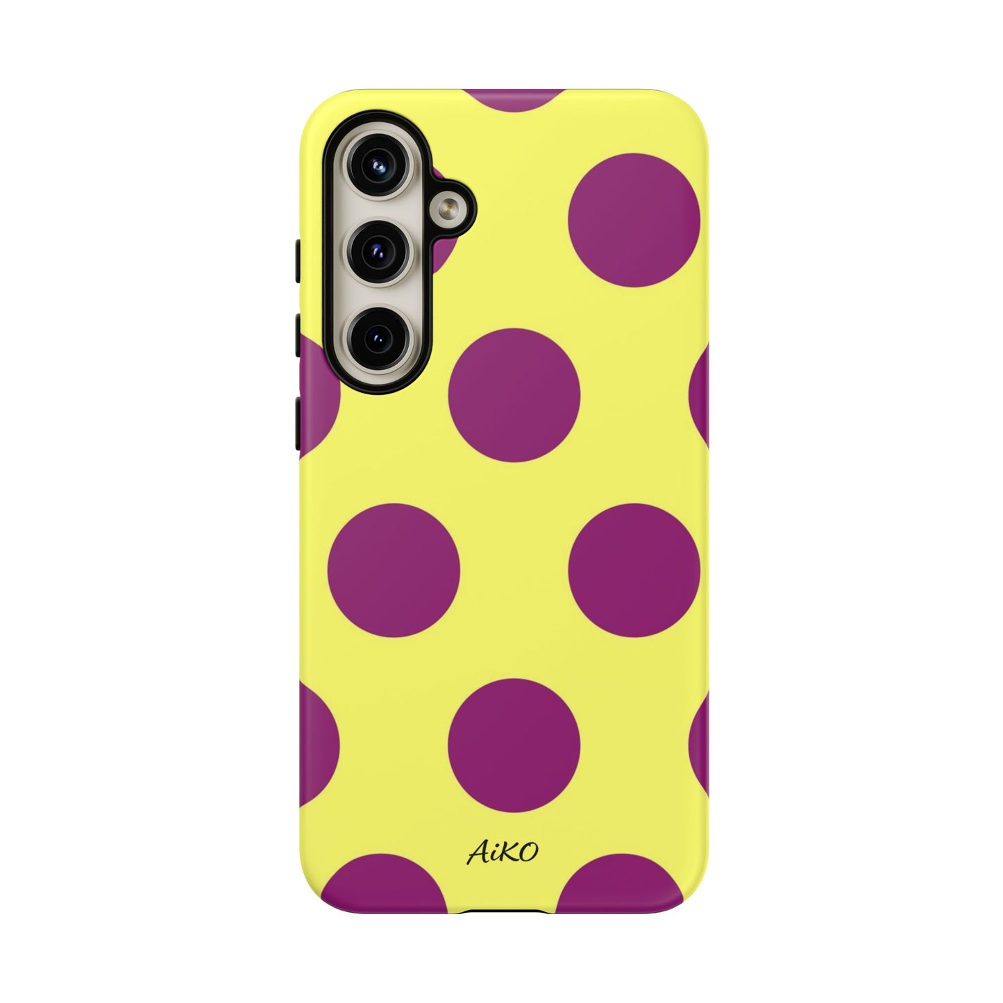Polka Dots (Yellow & Purple)