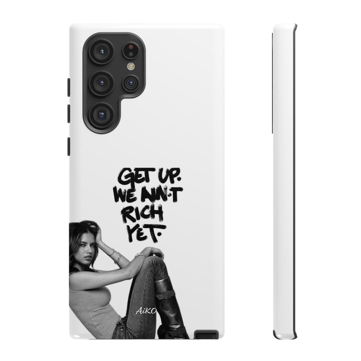 "Get Up We Ain't Rich Yet"