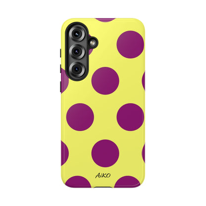Polka Dots (Yellow & Purple)