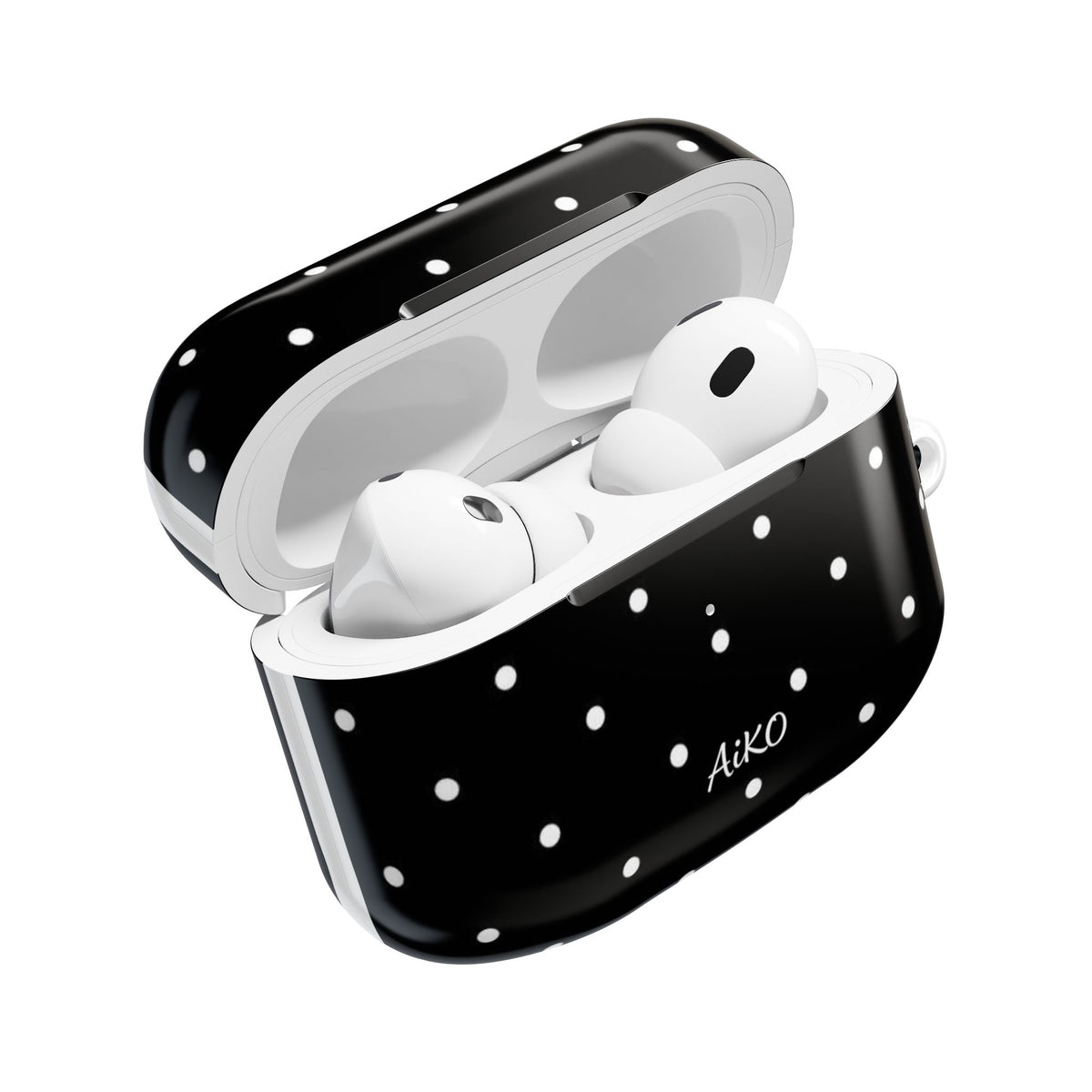 Polka Dot (Black and white) AirPods Cases