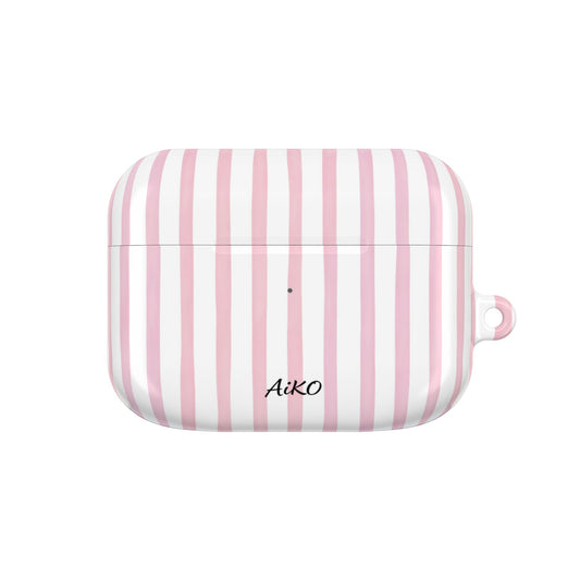 Blush Stripes AirPods Cases
