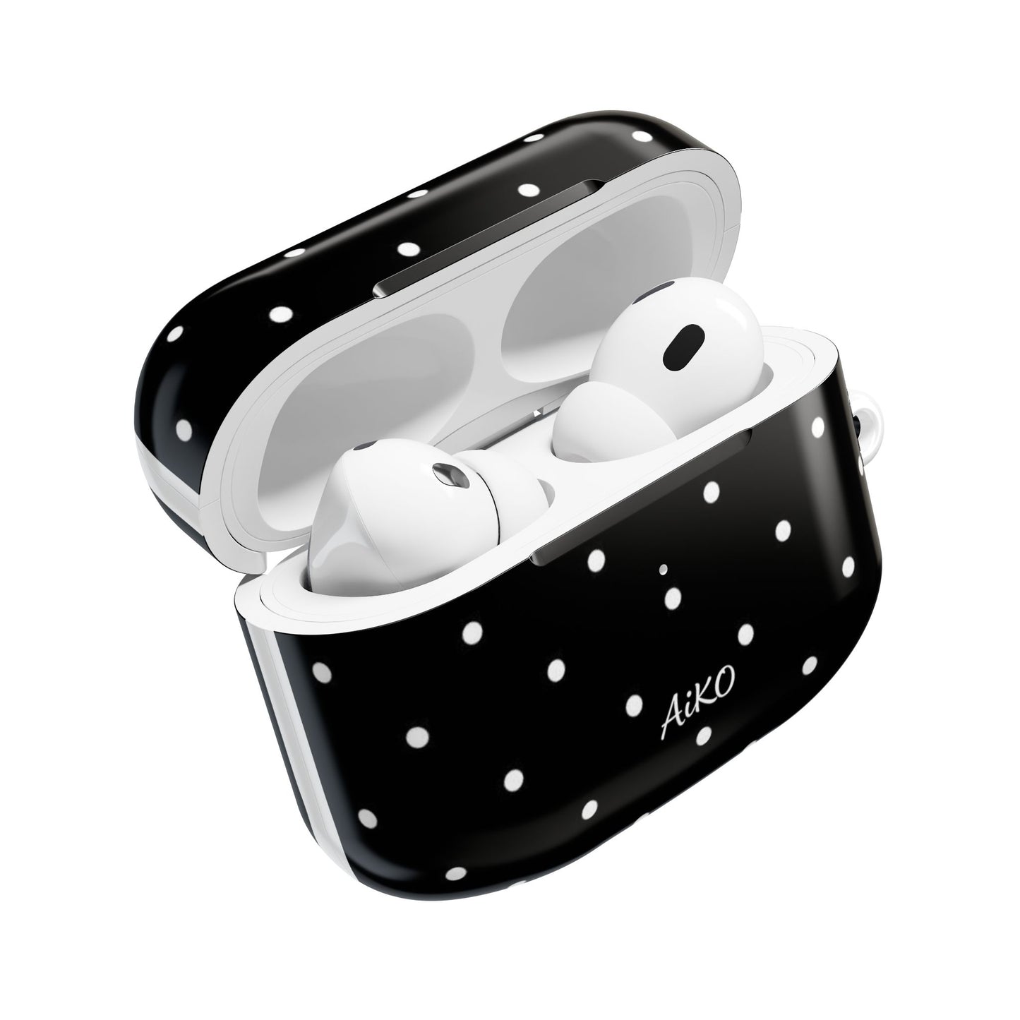 Polka Dot (Black and white) AirPods Cases