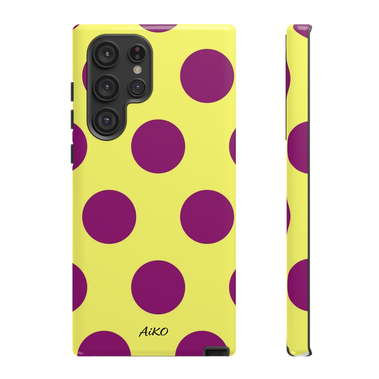 Polka Dots (Yellow & Purple)