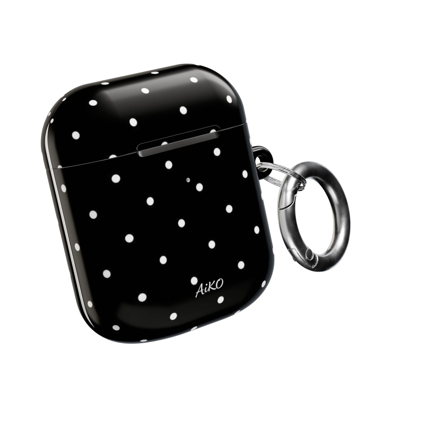 Polka Dot (Black and white) AirPods Cases