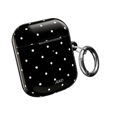 Polka Dot (Black and white) AirPods Cases
