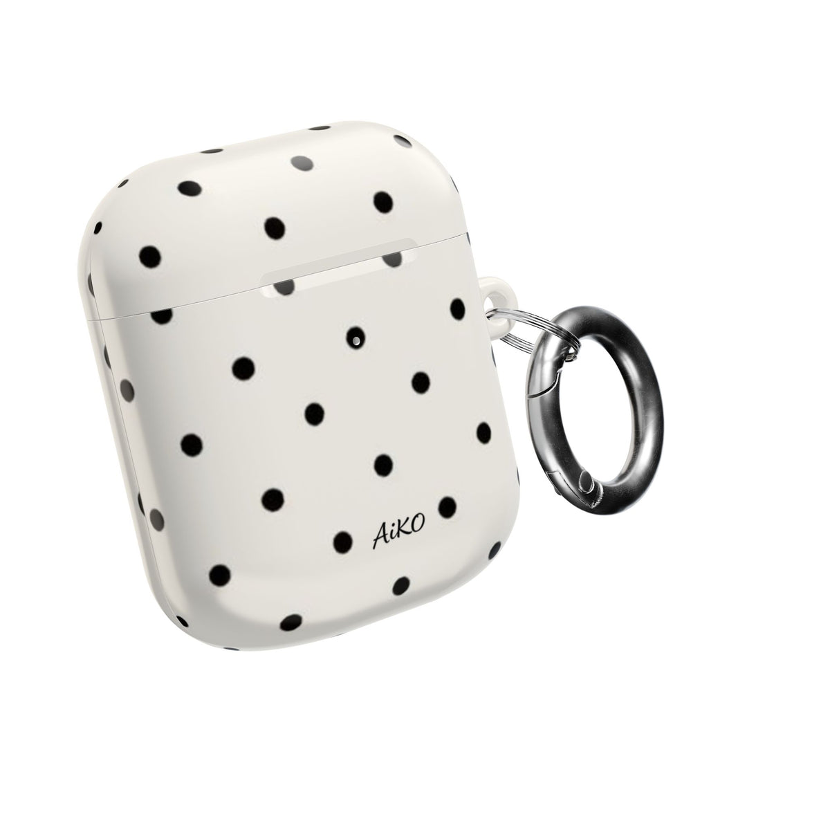 Polka Dot ( White and Black) AirPods Cases