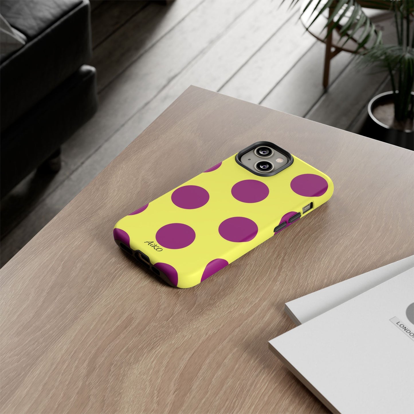 Polka Dots (Yellow & Purple)
