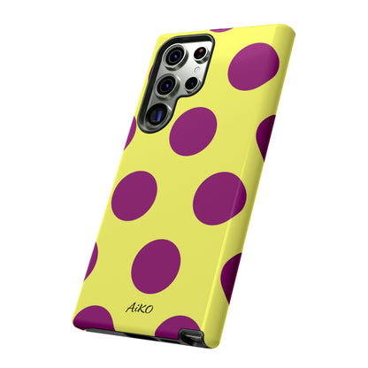 Polka Dots (Yellow & Purple)