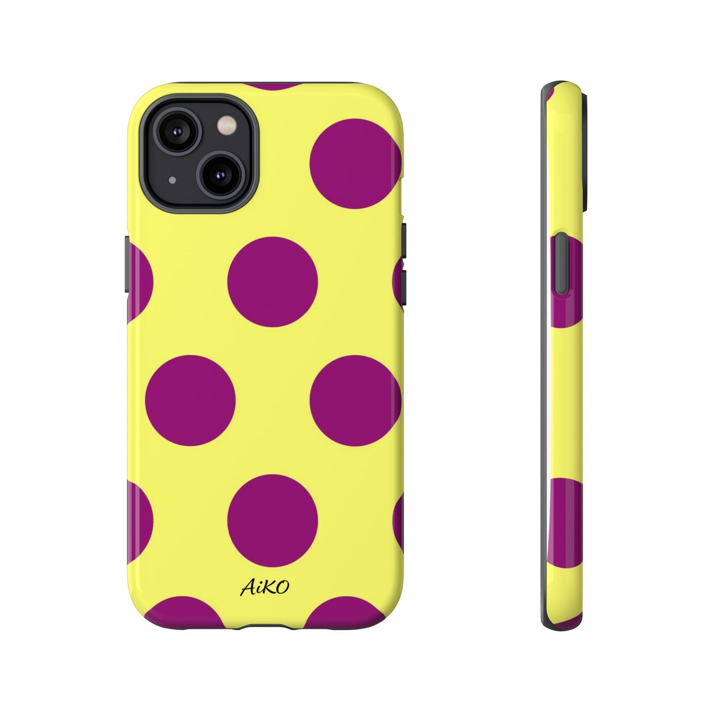 Polka Dots (Yellow & Purple)