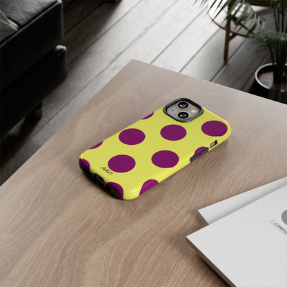 Polka Dots (Yellow & Purple)
