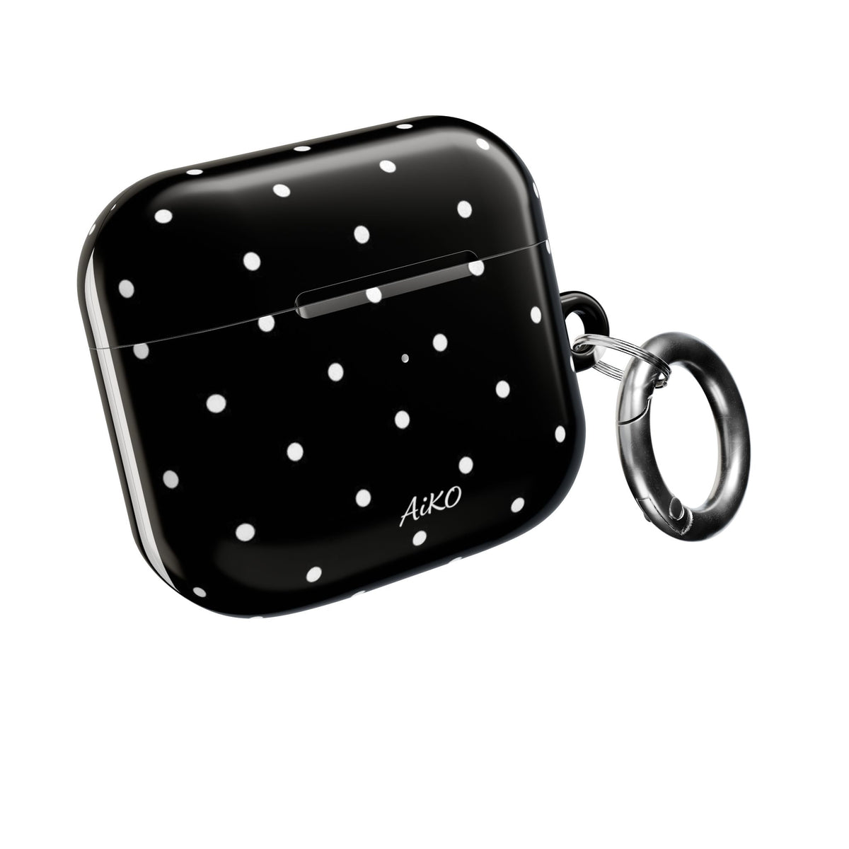 Polka Dot (Black and white) AirPods Cases