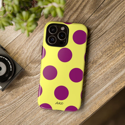 Polka Dots (Yellow & Purple)