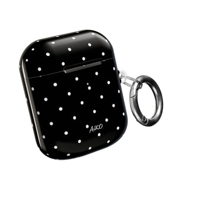 Polka Dot (Black and white) AirPods Cases