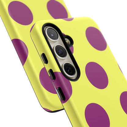 Polka Dots (Yellow & Purple)
