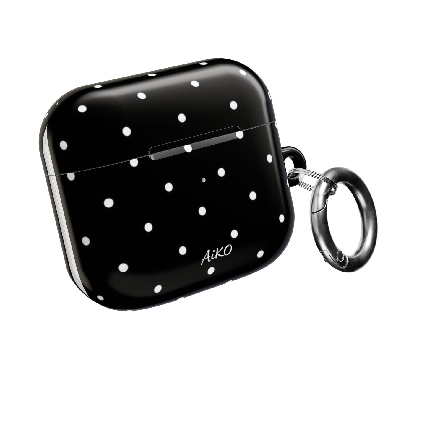Polka Dot (Black and white) AirPods Cases