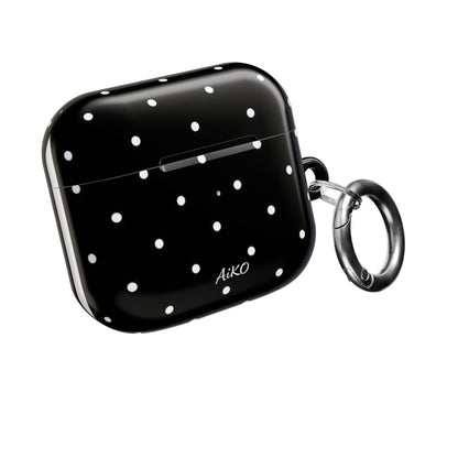 Polka Dot (Black and white) AirPods Cases